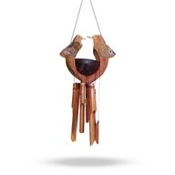 Bamboo Wind Chime - Natural Finish - Husband & Wife