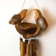 Bamboo Wind Chime - Natural Finish - Husband & Wife
