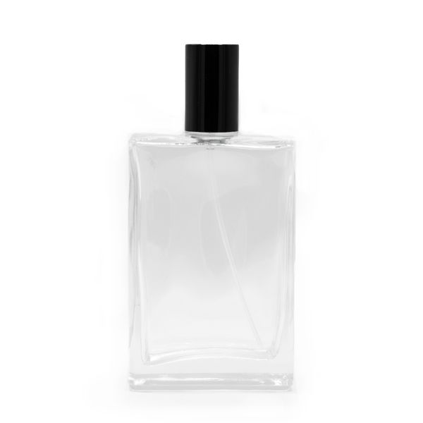 100ml Square Chunky Bottle, Black Spray and Cap