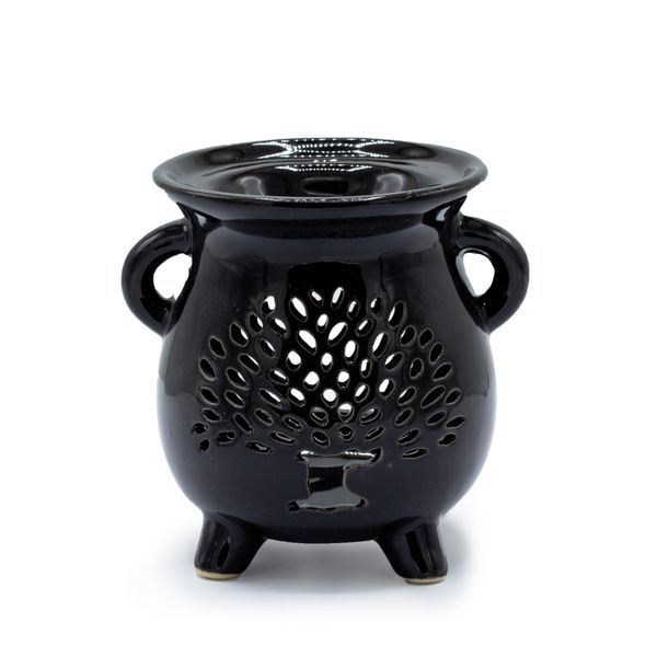 Cauldrons Oil Burner - Tree of Life - Black