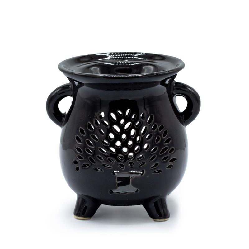 Cauldrons Oil Burner - Tree of Life - Black