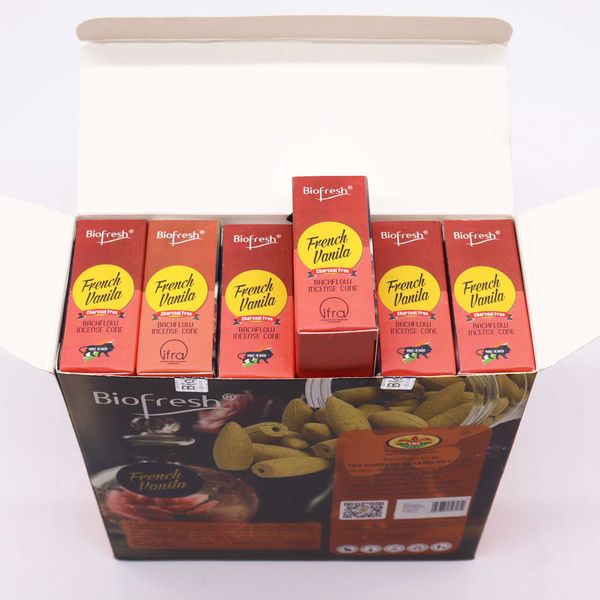 Biofresh Backflow Incense Cones (40 cones) - French Vanilla