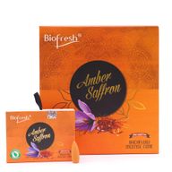 Biofresh Backflow Incense Cones (40 cones) - Amber Safron