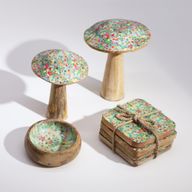 Large Mushroom - 20cm -  Mediterranean Tile Pattern
