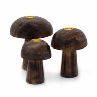 Set of 3 Incense Cone Mushrooms (10cm 9cm 8cm)