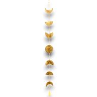 Indian Chimes - Brass Moon Phases Drop with Bell - 115cm