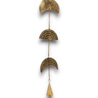 Indian Chimes - Brass Moon Phases Drop with Bell - 115cm