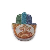 Soapstone Hamsa Incense Holder 9x6cm -Buddah