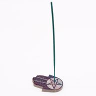 Soapstone Hamsa Incense Holder 9x6cm -Pentigon