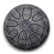 Happy Drum Om Mandala Engraved - 16cm