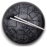 Large Happy Drum Om Mandala Engraved- 22x18cm