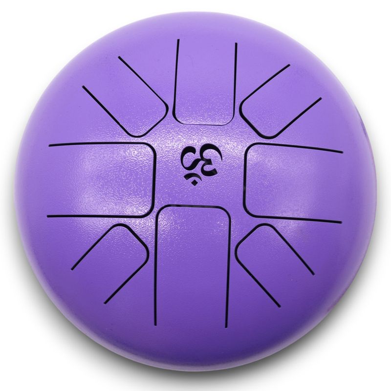 Large Happy Drum Om Violet- 22x18cm