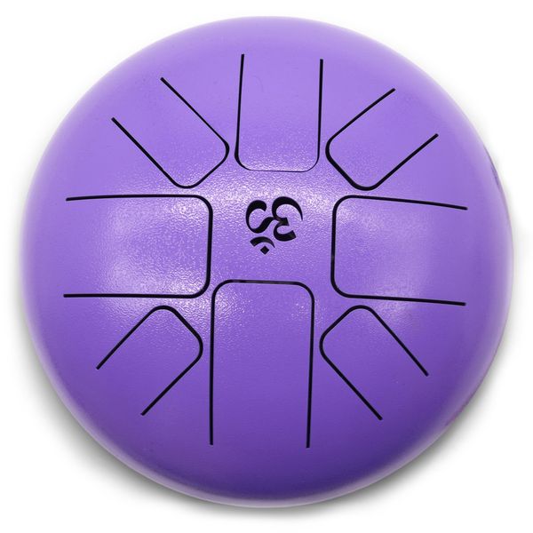 Large Happy Drum Om Violet- 22x18cm
