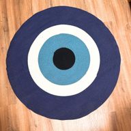 Cotton Rug - Evil Eye 120cm