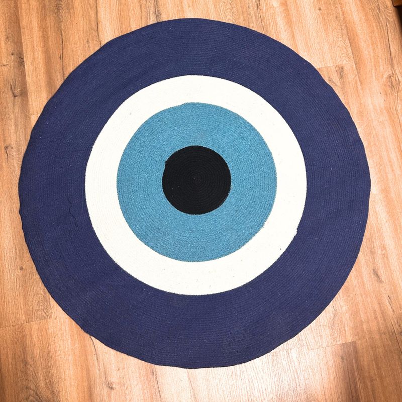 Cotton Rug - Evil Eye 120cm
