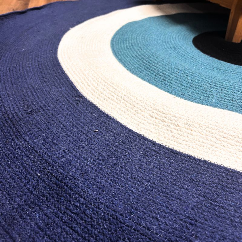 Cotton Rug - Evil Eye 120cm
