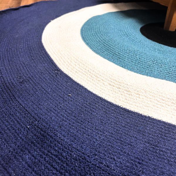 Cotton Rug - Evil Eye 120cm