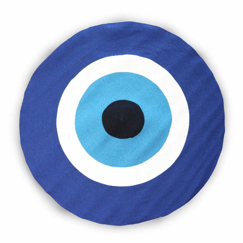 Cotton Rug - Evil Eye 120cm