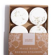 Zen Shower Steamers - Therapy Wellness Gift Set - Mood Boost (White)