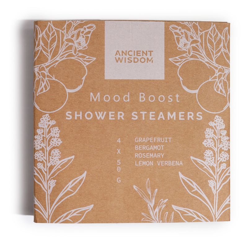 Zen Shower Steamers - Therapy Wellness Gift Set - Mood Boost (White)