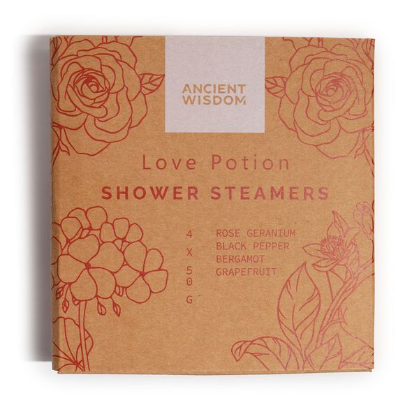 Zen Shower Steamers - Therapy Wellness Gift Set - Love Potion (Pinky Red)