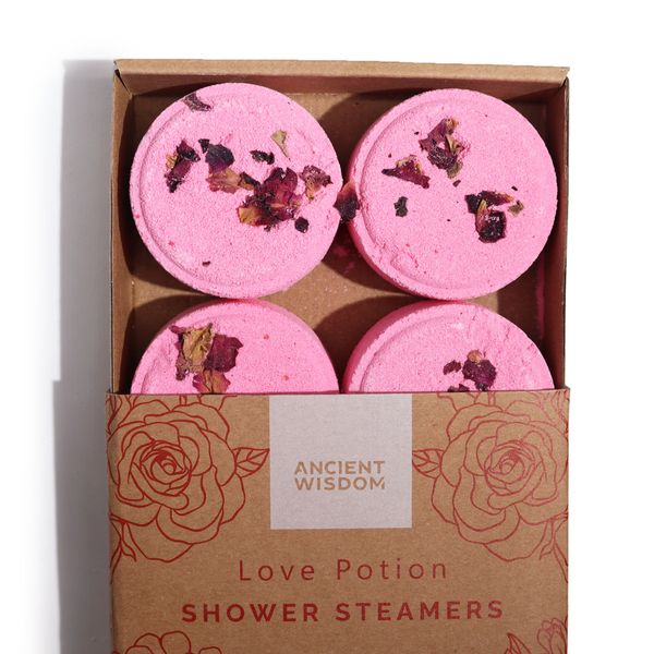 Zen Shower Steamers - Therapy Wellness Gift Set - Love Potion (Pinky Red)