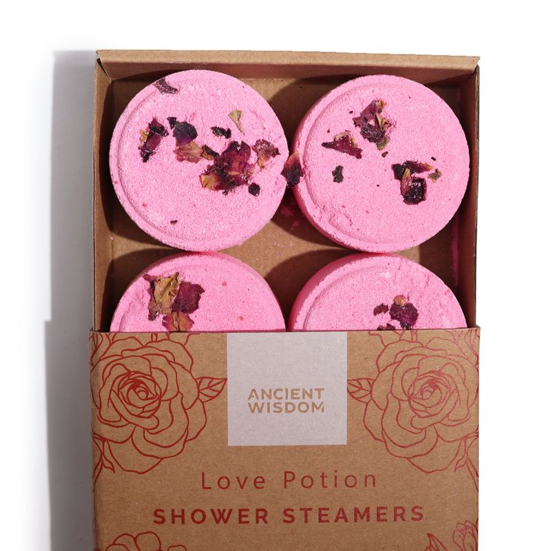 Zen Shower Steamers - Therapy Wellness Gift Set - Love Potion (Pinky Red)
