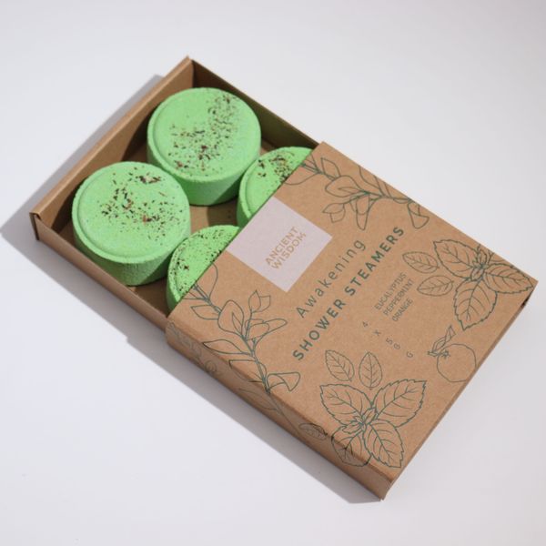 Zen Shower Steamers - Therapy Wellness Gift Set - Awakening (Green)