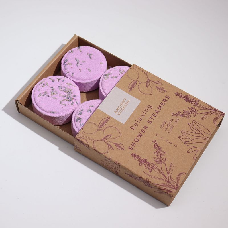 Zen Shower Steamers - Therapy Wellness Gift Set - Relaxing (Purple)