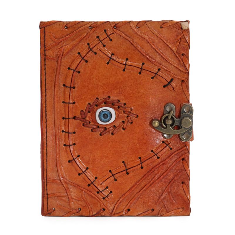 Light Brown Tan Book - Evil Eye Decor - 20x15cm