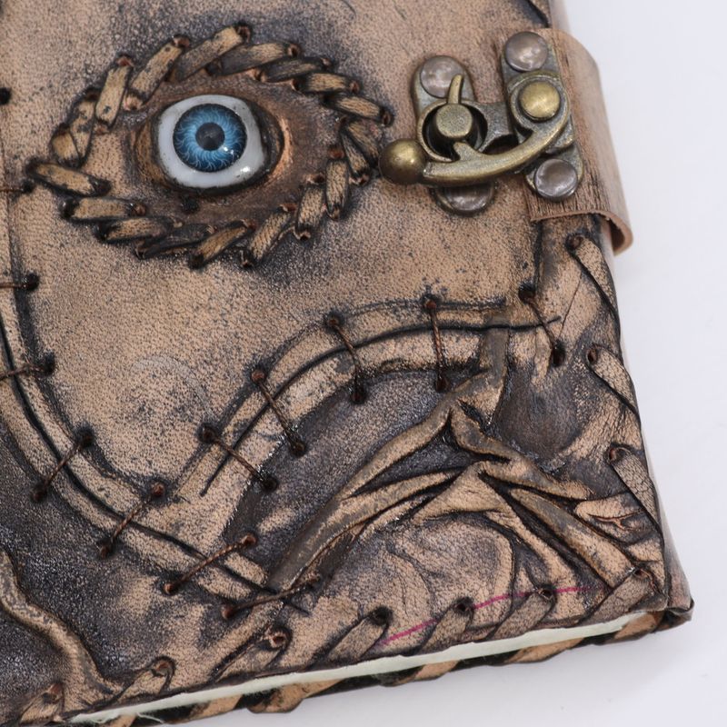 Brown Tan Book - Evil Eye Decor - 17.5x13x3cm