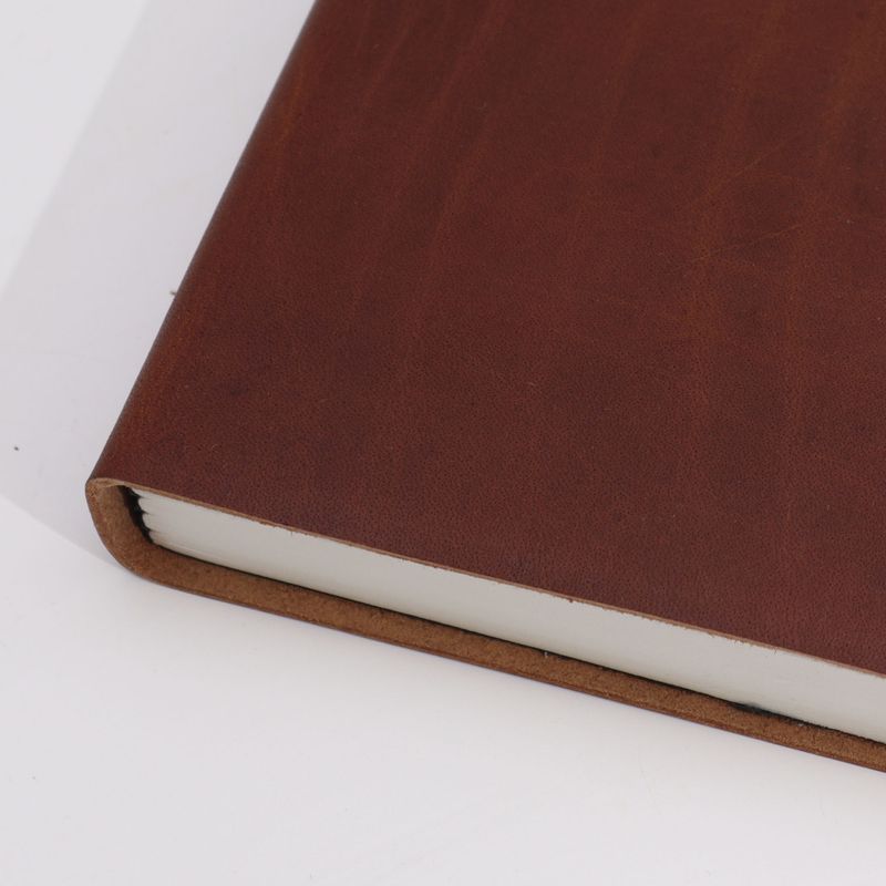 Lrg Dark Tan Daily Notebook - 20x15cm