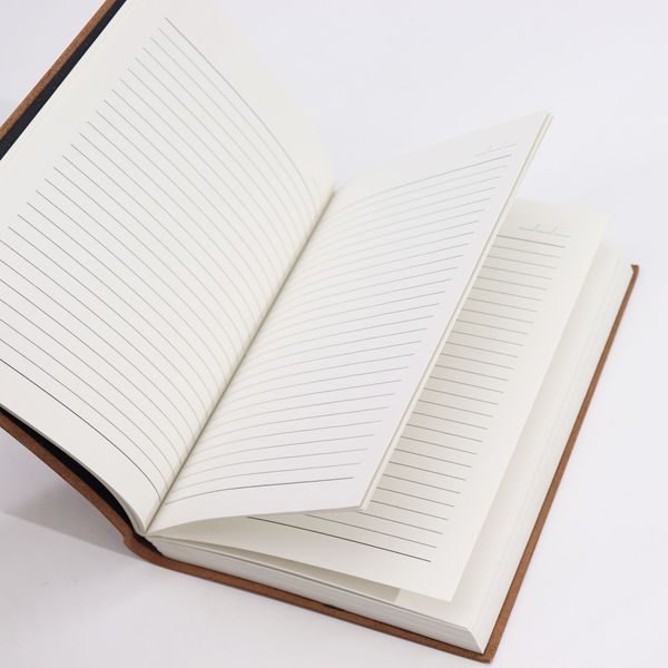 Lrg Dark Tan Daily Notebook - 20x15cm
