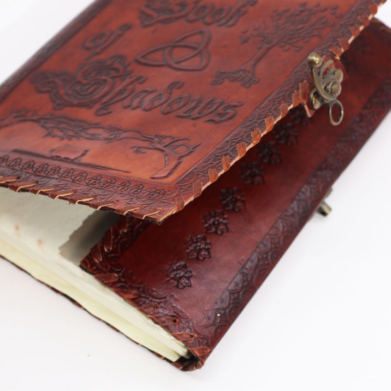 Large Book of Shadows - Dark Tan - 25x18x3cm