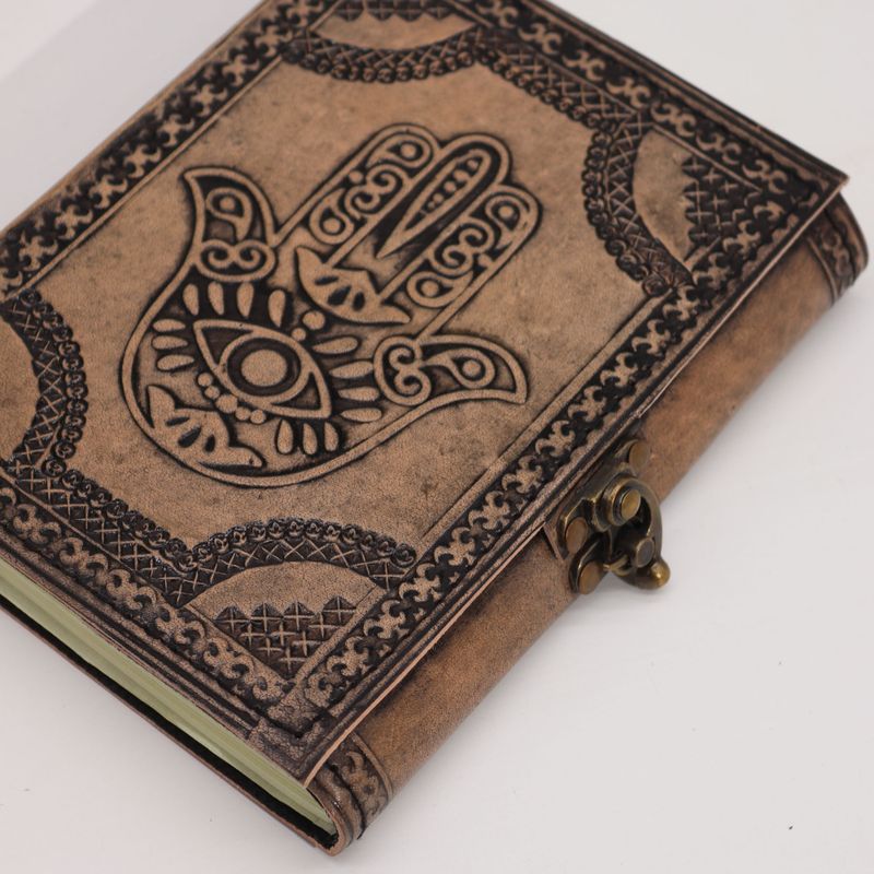 Hamsa - Esoteric Notebook - Antique Grey - 17.5x12.5x3cm