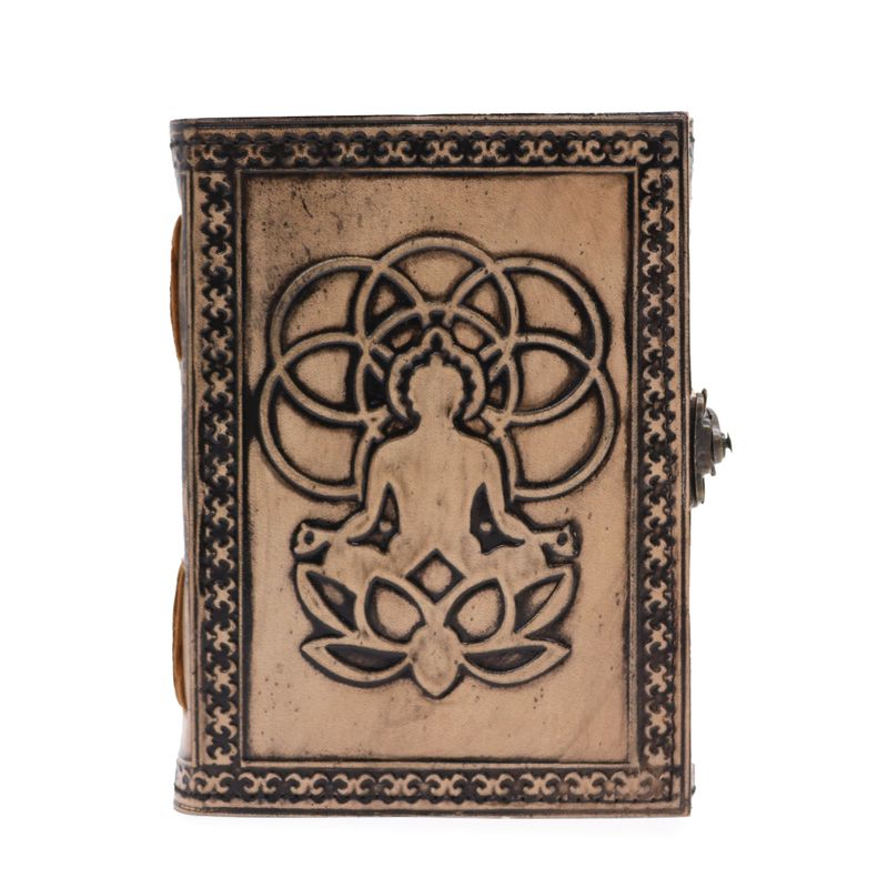 Buddha - Esoteric Notebook - Antique Grey - 17.5x12.5x3cm
