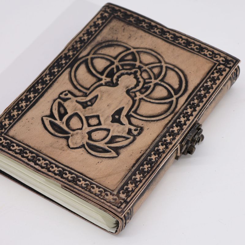 Buddha - Esoteric Notebook - Antique Grey - 17.5x12.5x3cm