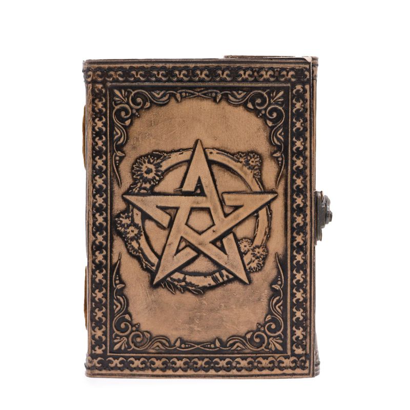 Pentacle - Esoteric Notebook - Anique Grey - 17.5x12.5x3cm