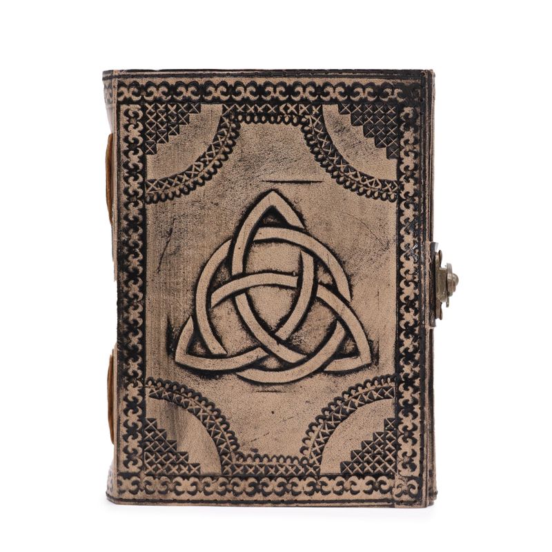 Circle Triquetra - Esoteric Notebook - Antique Grey - 17.5x12.5x3cm