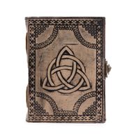 Circle Triquetra - Esoteric Notebook - Antique Grey - 17.5x12.5x3cm