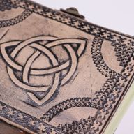 Circle Triquetra - Esoteric Notebook - Antique Grey - 17.5x12.5x3cm