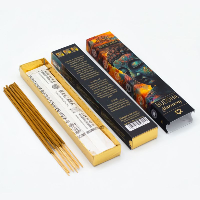 Banjara Buddha Incense Gift Pack Starter – 12 Boxes of 6 Incenses