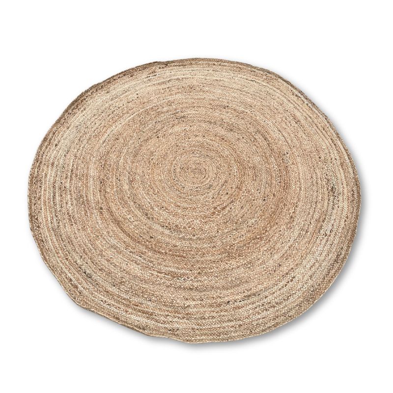 Lrg Round Soft Jute Rug  150cm