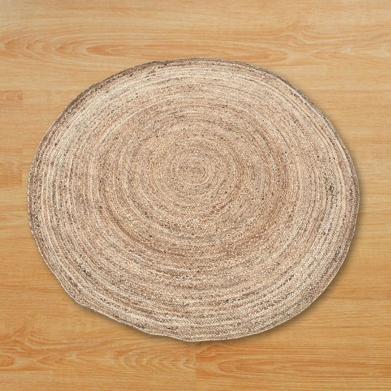 Lrg Round Soft Jute Rug  150cm