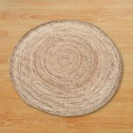 Lrg Round Soft Jute Rug  150cm