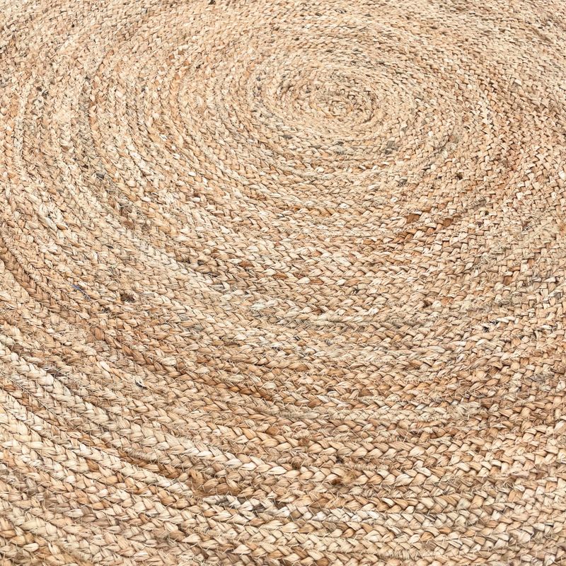 Lrg Round Soft Jute Rug  150cm