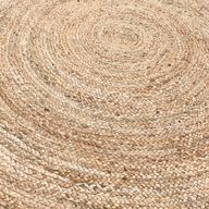 Lrg Round Soft Jute Rug  150cm
