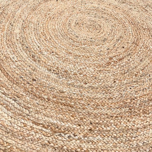 Lrg Round Soft Jute Rug  150cm