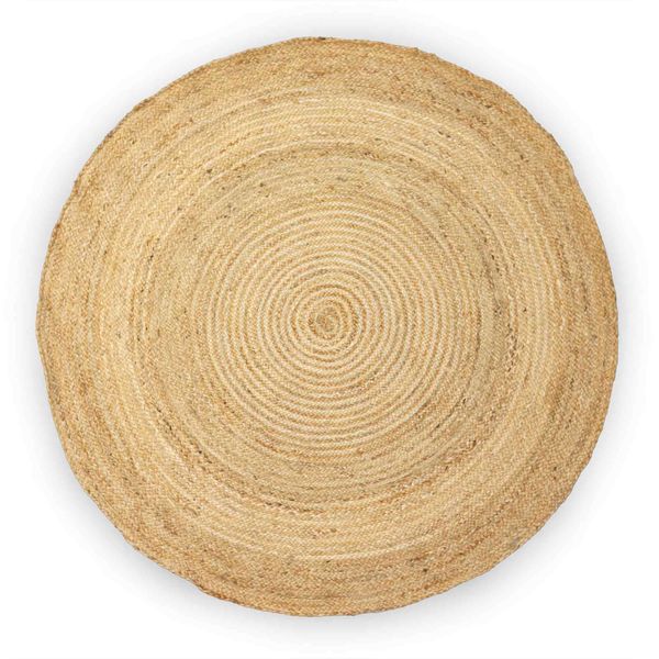 Lrg Round Soft Jute Rug  150cm