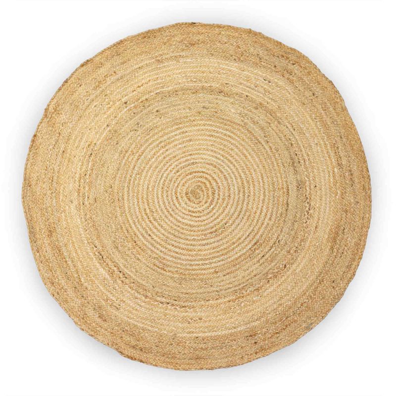 Lrg Round Soft Jute Rug  150cm